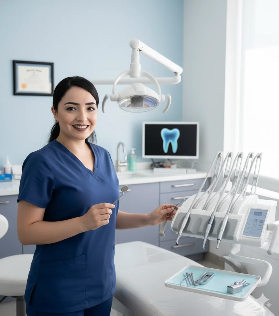 Dental professional at Biodental clinic